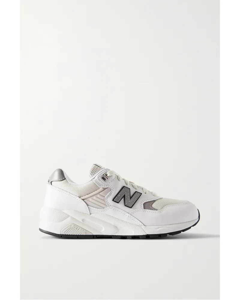 New Balance 580 Sneakers aus Leder und Mesh Weiß