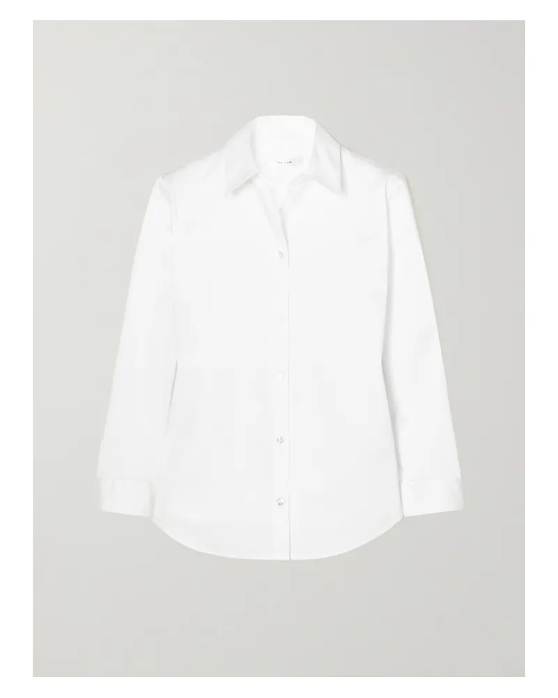 The Row Petra Hemd Aus Baumwollpopeline - Weiß Weiß