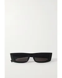 Saint Laurent Sonnenbrille mit Eckigem Rahmen aus Azetat Schwarz