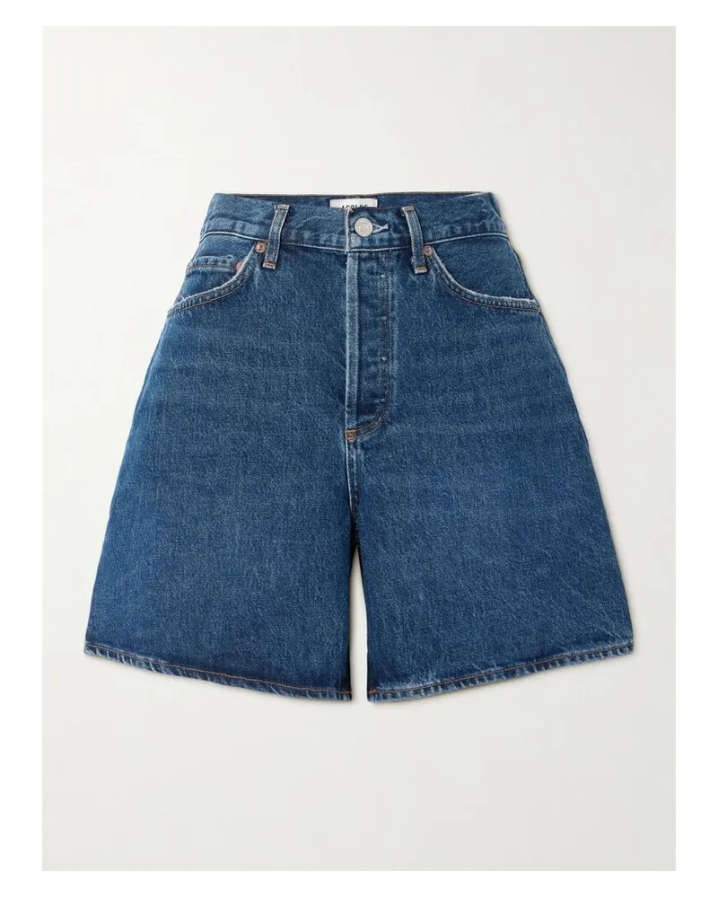 AGOLDE Dame Jeansshorts - Blau Blau