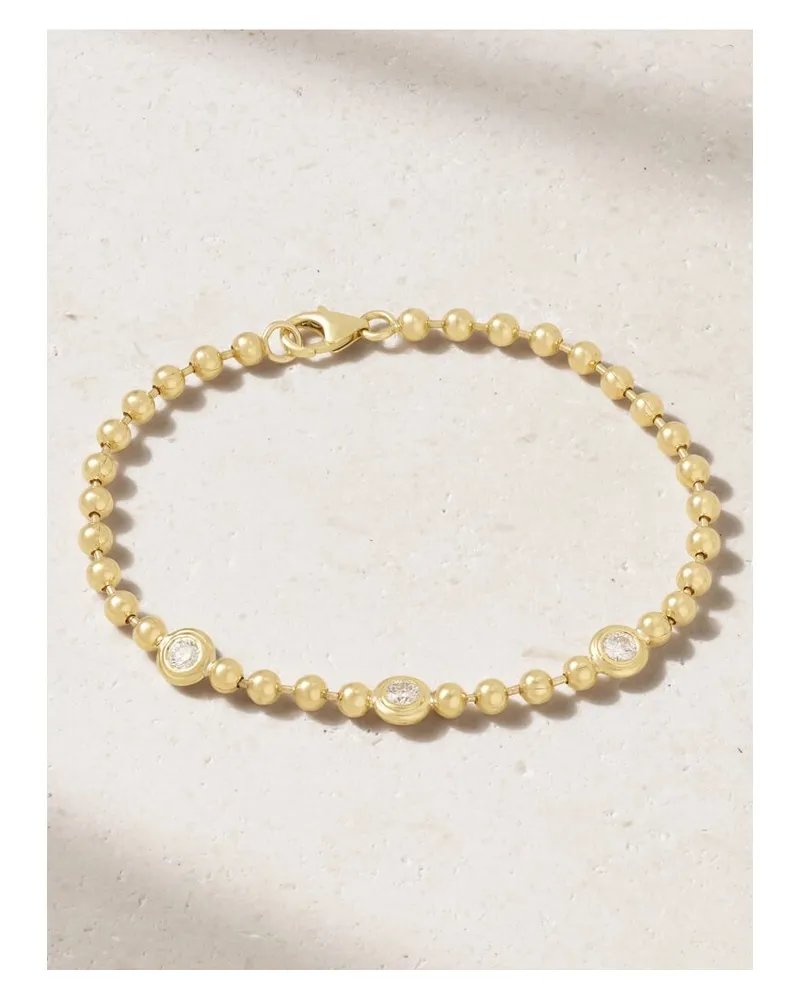 Gemella Double Bubble Armband Aus 18 Karat Gold Mit Diamanten Gold