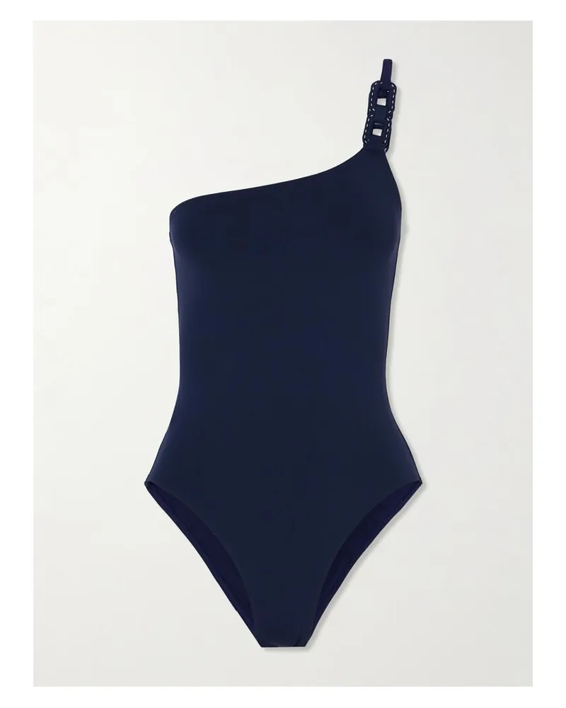 Eres Ancre Plaisance Asymmetrischer Badeanzug Mit Verzierungen - Blau Blau