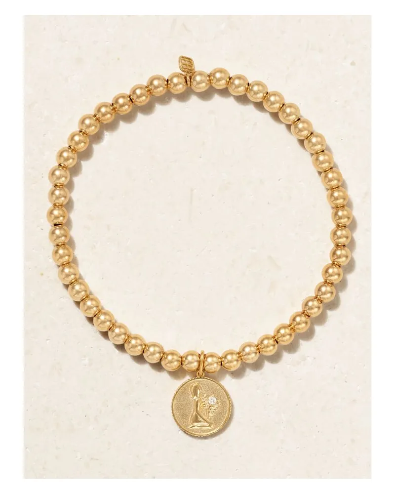 Sydney Evan Virgo Armband Aus 14 Karat Gold Mit Diamant Gold