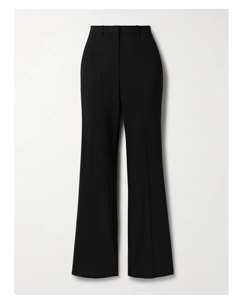 Theory Wool-blend Straight-leg Pants - Black Black