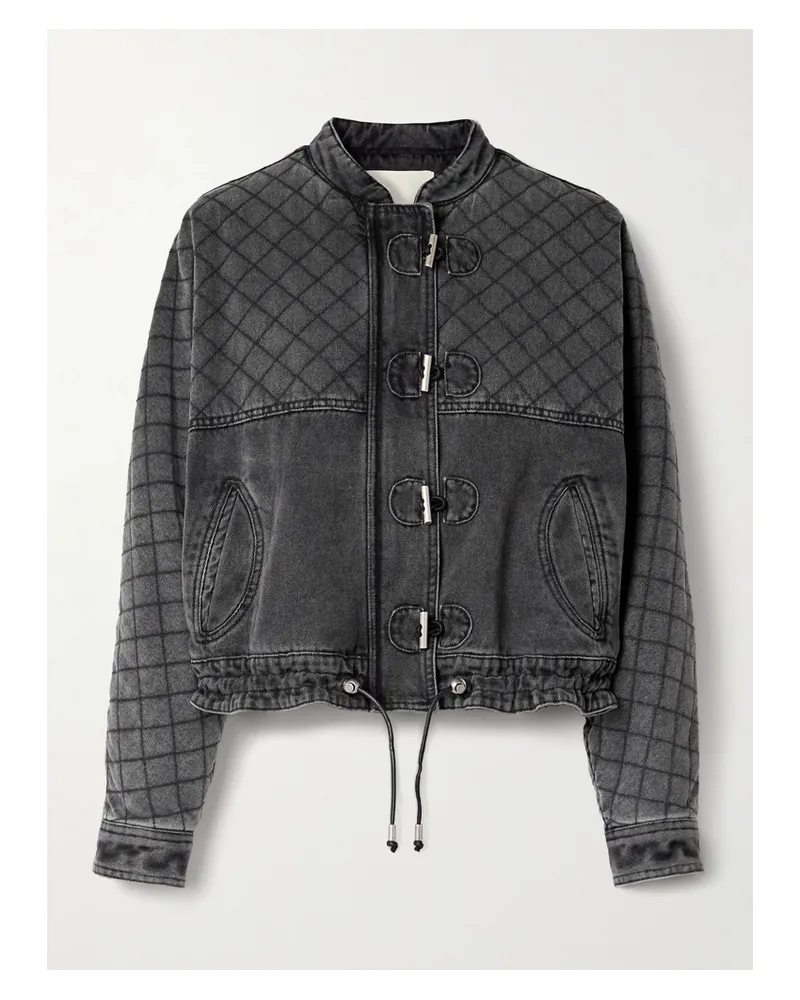 Isabel Marant Celiany Jeansjacke Mit Steppmuster - Grau Grau