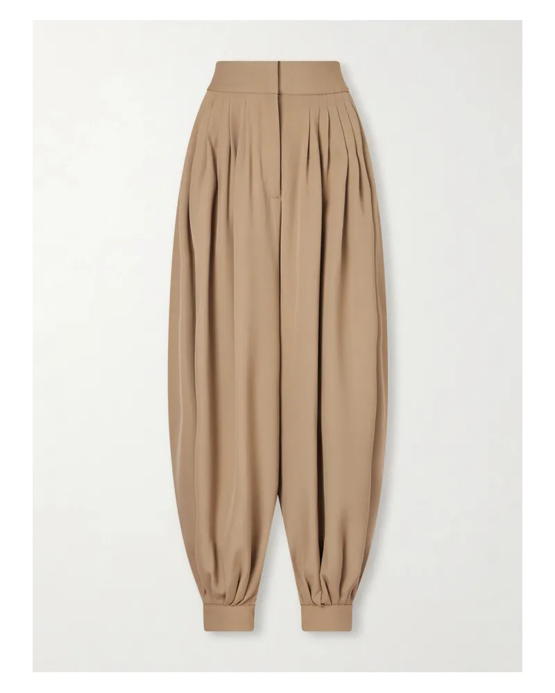 Altuzarra Chapman Hose Mit Schmal Zulaufendem Bein Aus Woll-twill Mit Falten - Braun Braun