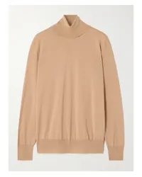 Jil Sander Rollkragenpullover aus Wolle Braun