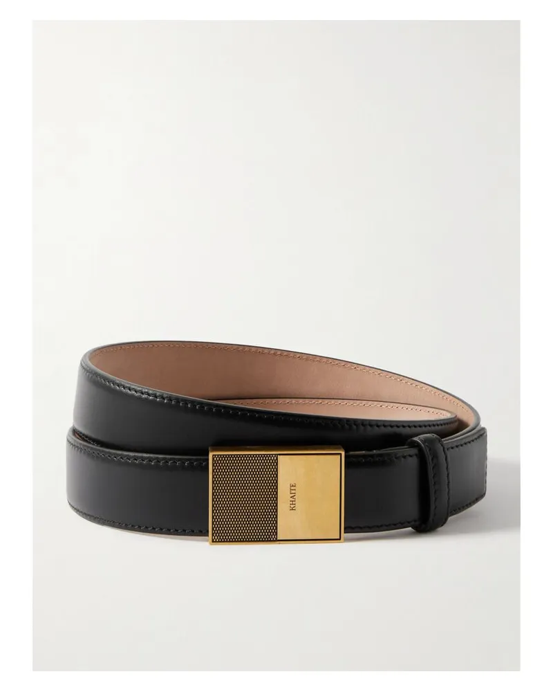 KHAITE Elio Gürtel Aus Leder - Schwarz Schwarz
