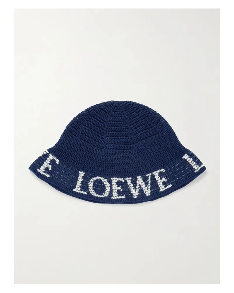 Loewe Paula‘s Ibiza Fischerhut Aus Jacquard Aus Einer Baumwollmischung - Blau Blau
