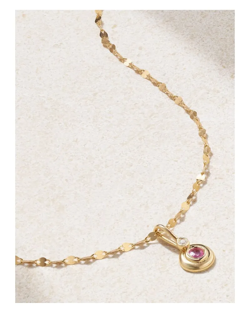 Stone & Strand Kette Aus 10 Karat Gold Mit Saphir Und Diamant Gold