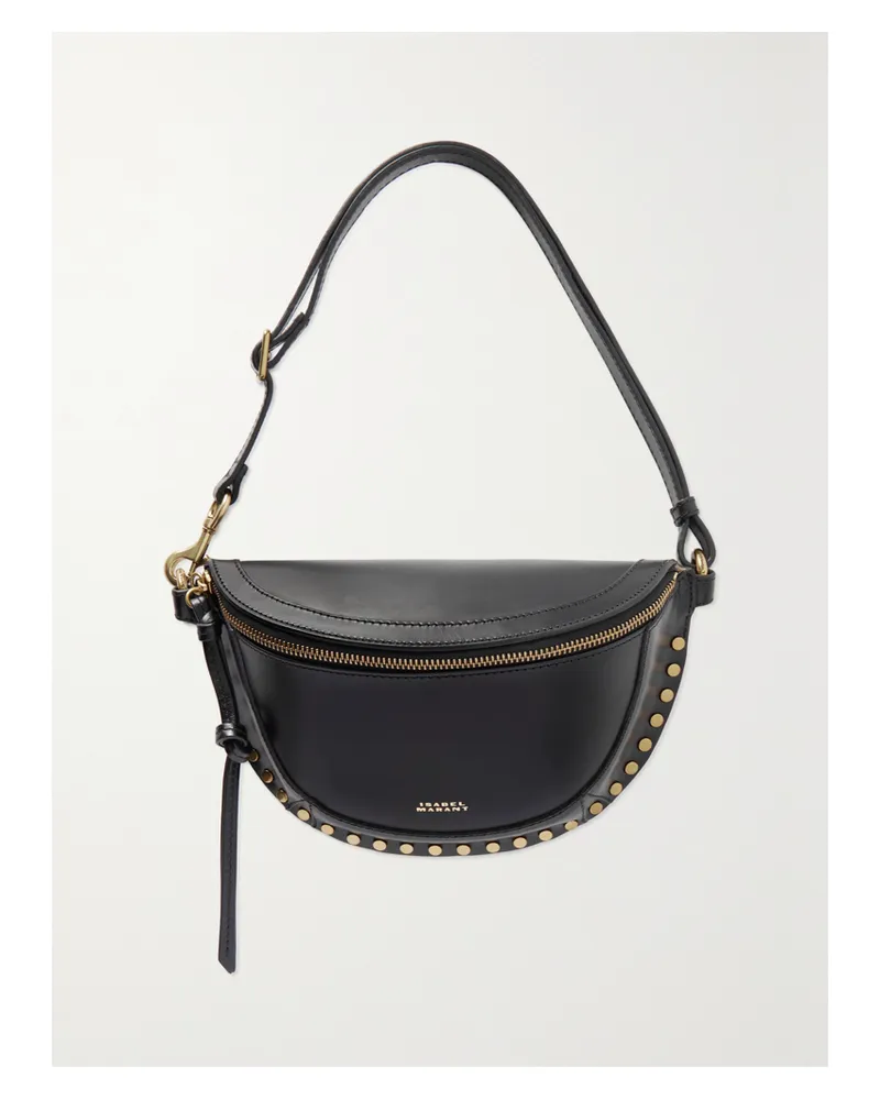 Isabel Marant Skano Studded Leather Belt Bag - Black Black