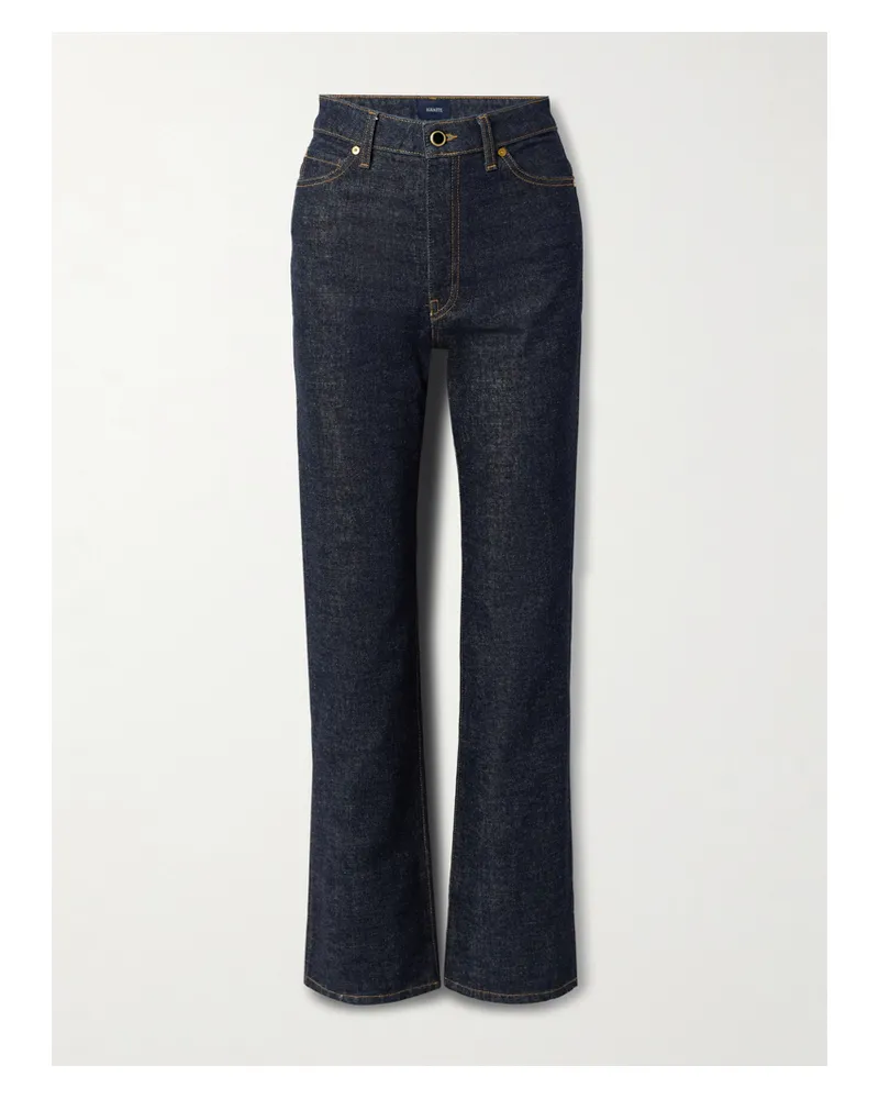 KHAITE Danielle Hoch Sitzende Jeans Mit Geradem Bein - Blau Blau