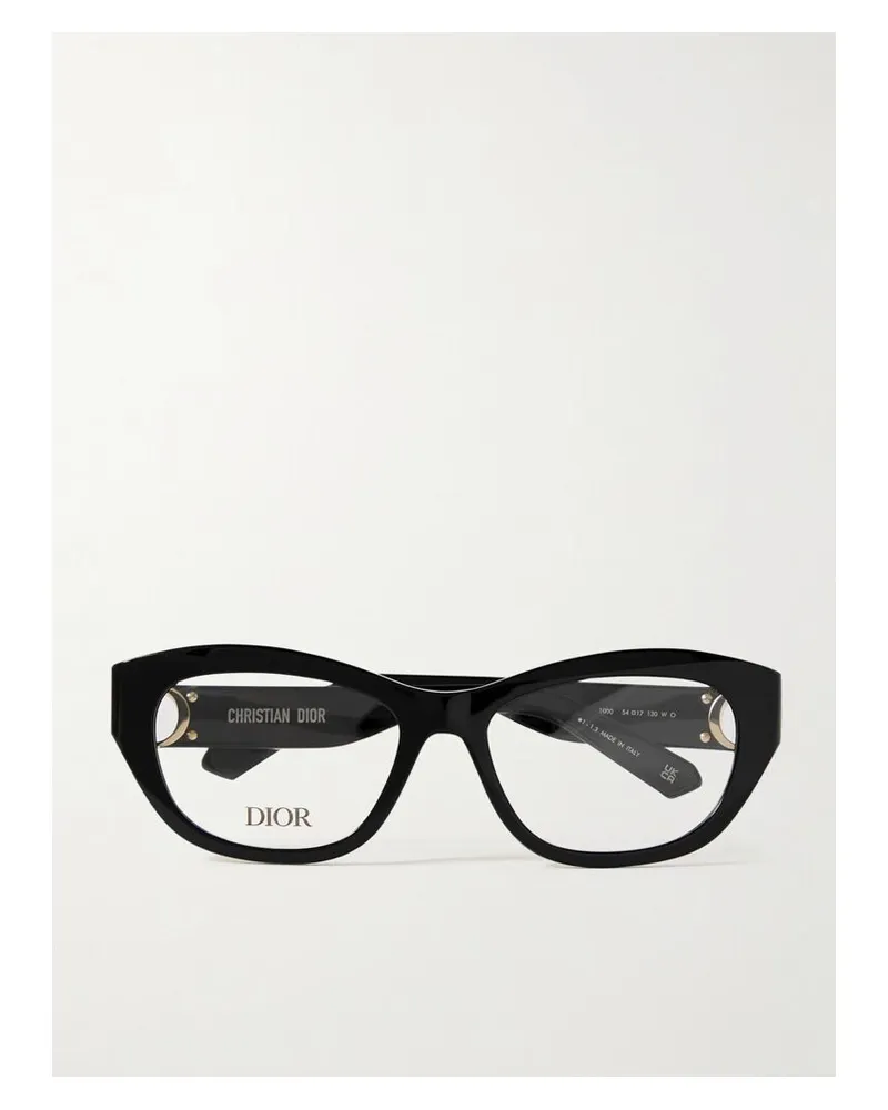 Dior 30montaigne0 B1i Brille Mit Ovalem Rahmen Aus Azetat - Schwarz Schwarz