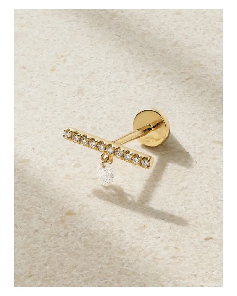 PERSEE Einzelner Ohrring Aus 18 Karat Gold Mit Diamanten Gold