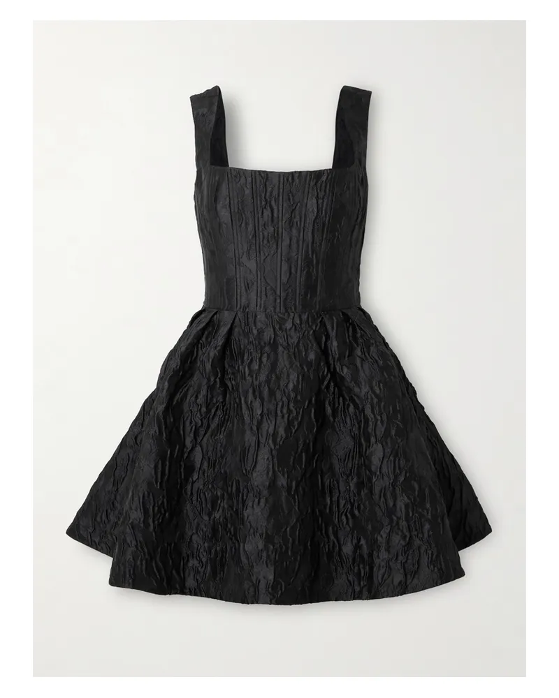 Rebecca Vallance Dreams Cloqué Mini Dress - Black Black