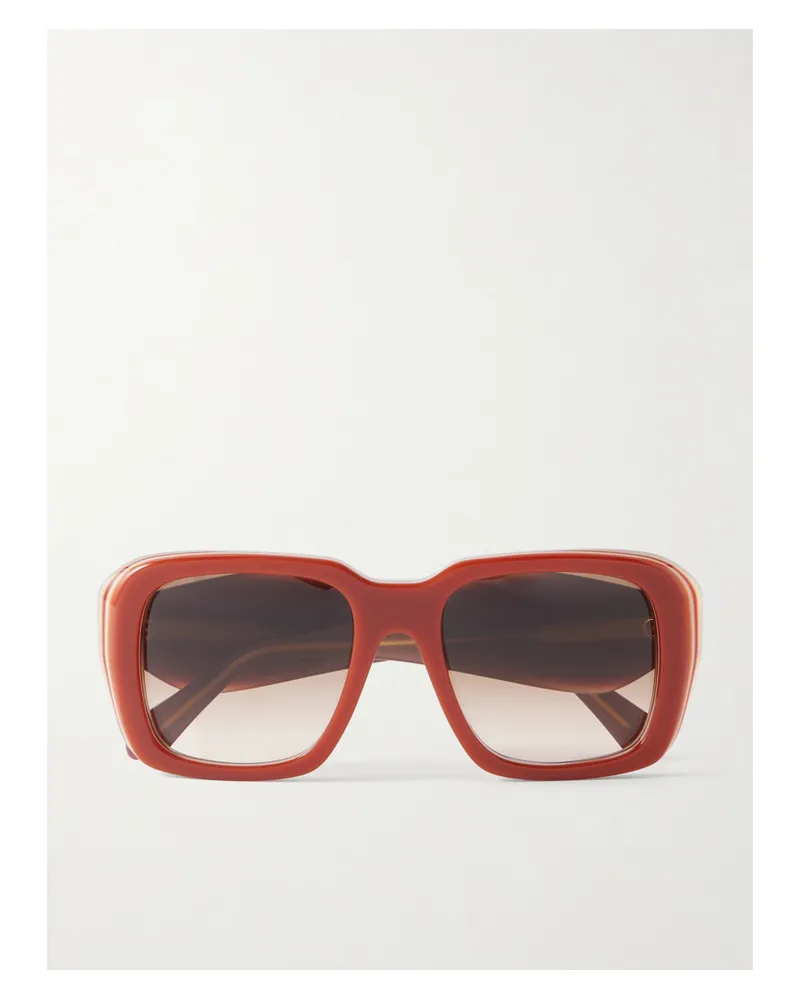 Loewe Paula's Ibiza Square-frame Acetate Sunglasses - Red Red