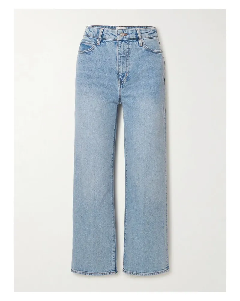 Frame Denim The Wide Hoch Sitzende Jeans Mit Weitem Bein - Blau Blau