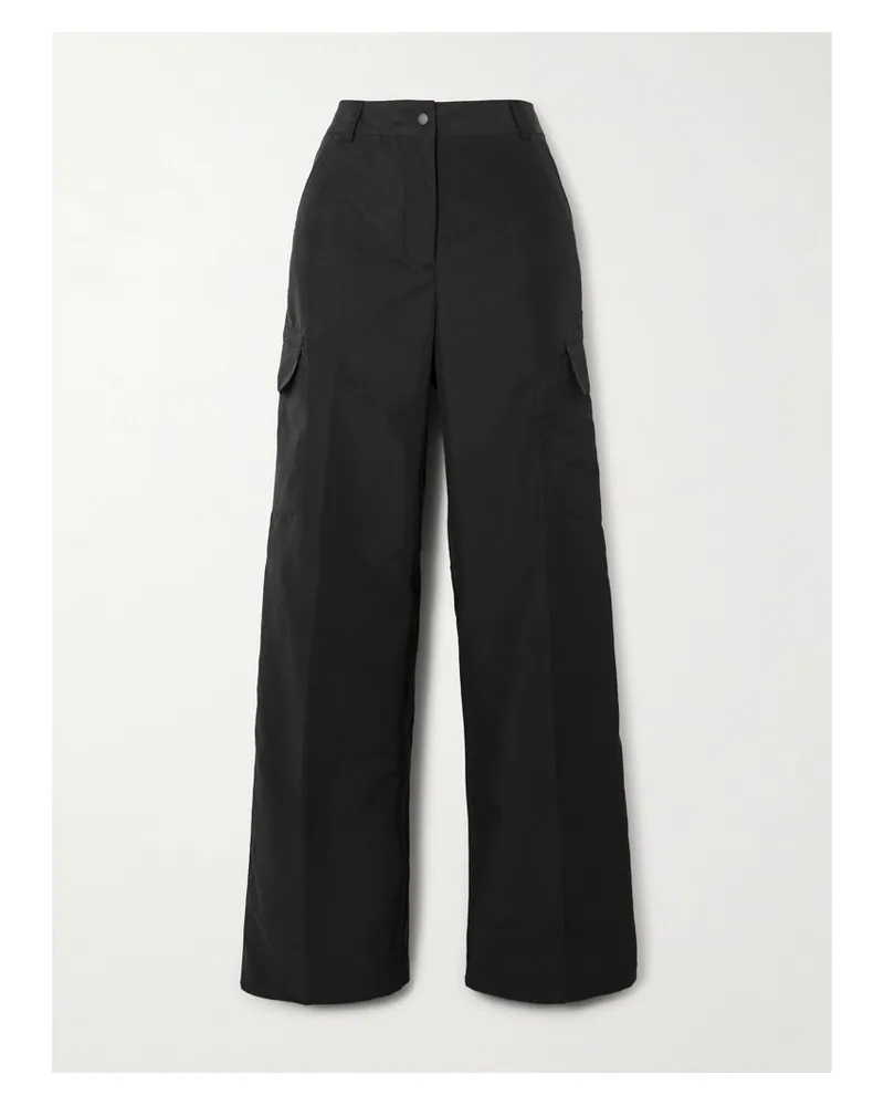 Our Legacy Alloy Cargohose Mit Weitem Bein Aus Shell - Schwarz Schwarz