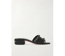 Pyramule 30 Mules Aus Leder Mit Nieten - Schwarz
