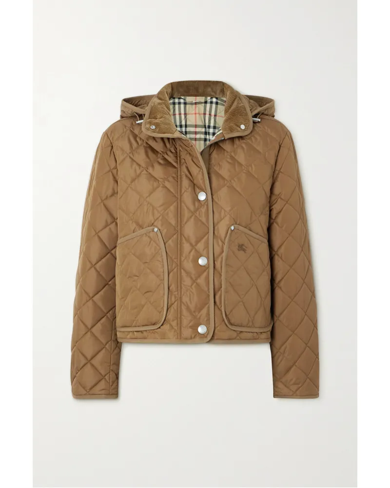 Burberry Jacke aus Gestepptem Shell Braun