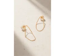 Single Chain V Drop Ohrringe aus 14 Karat Recyceltem