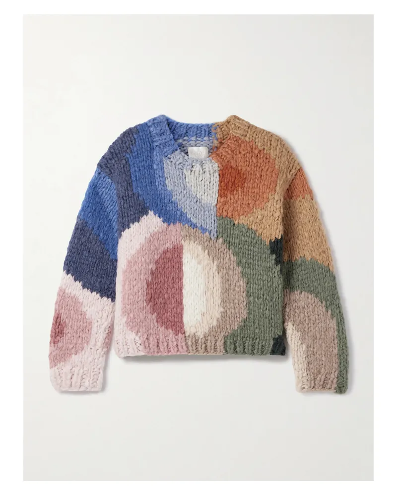 Suzie Kondi Jooshi Kaschmirpullover In Colour-block-optik - Mehrfarbig Mehrfarbig