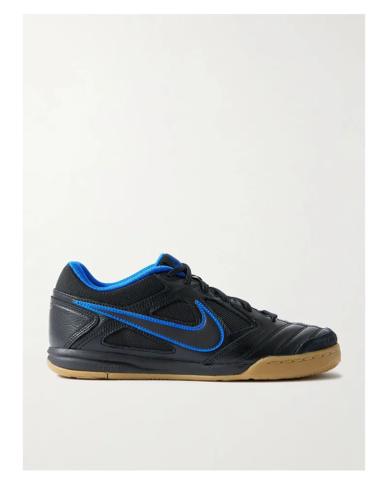 Nike Gato Sneakers Aus Leder Und Mesh Mit Velourslederbesätzen - Blau Blau