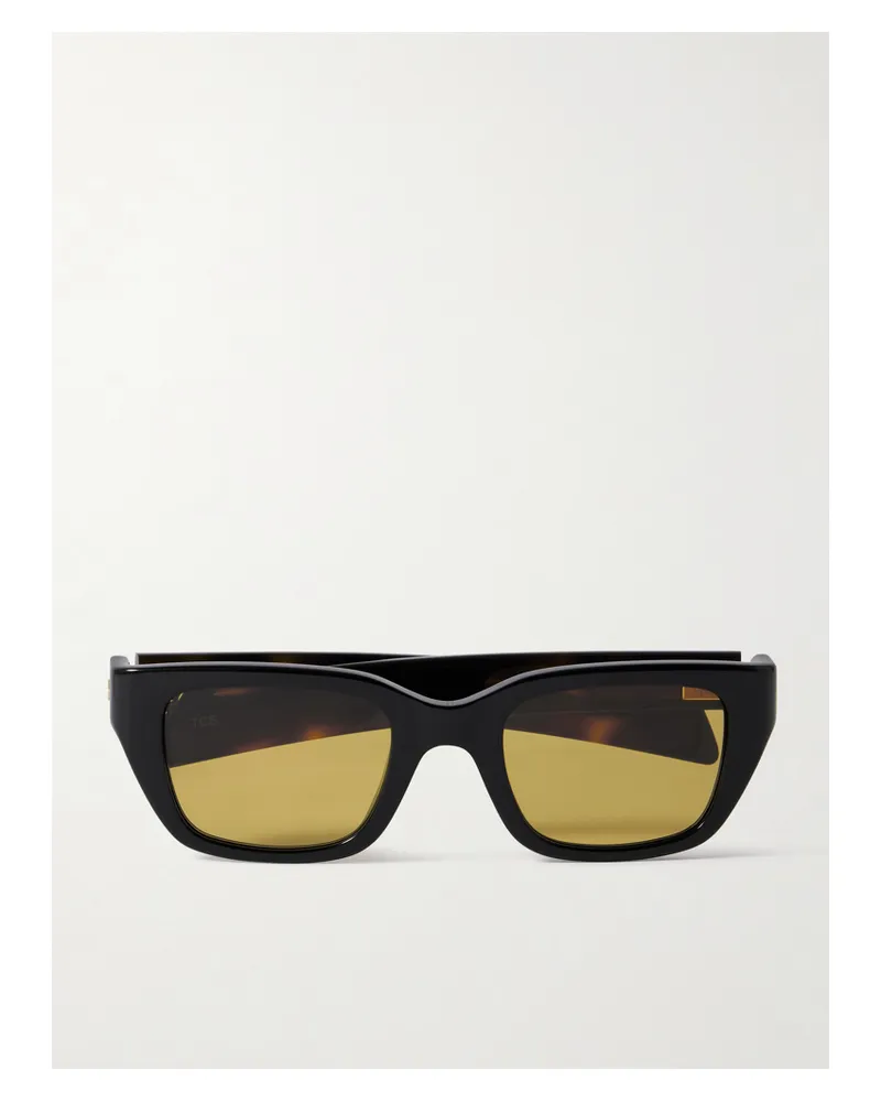 Bottega Veneta Ribbon Square-frame Acetate Sunglasses - Black Black