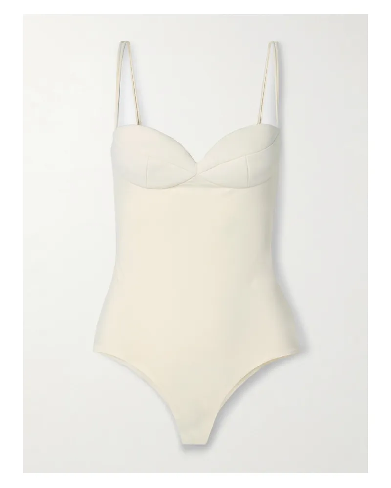 Magda Butrym Badeanzug - Creme Creme