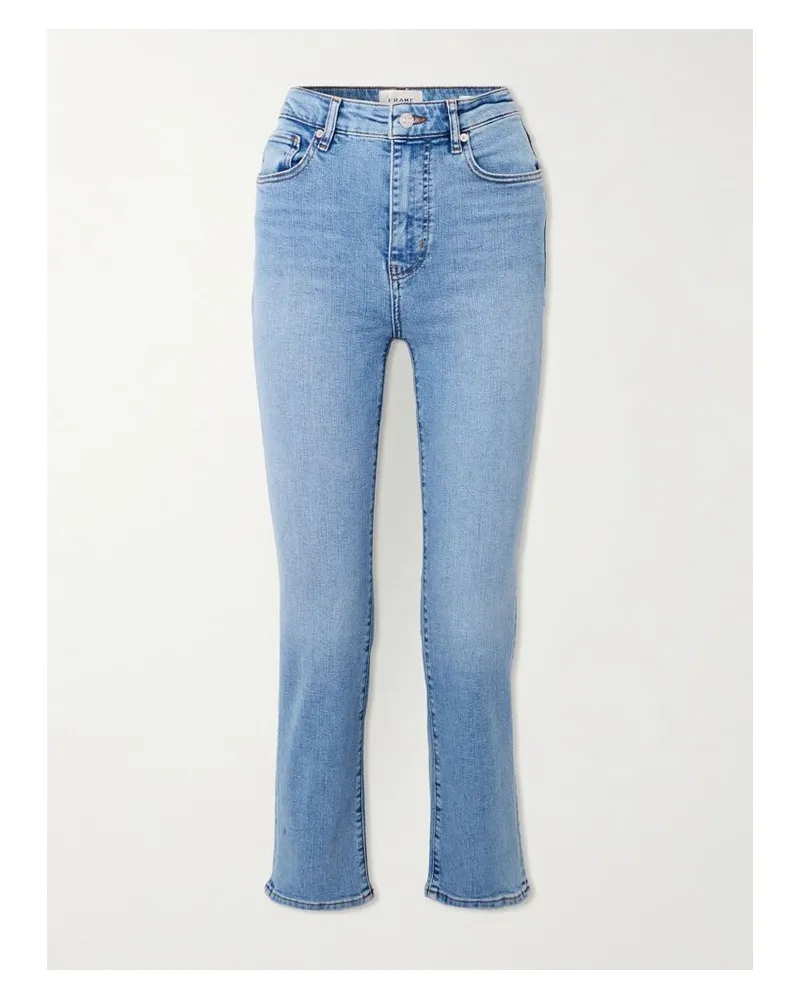 Frame Denim The Pencil Verkürzte, Hoch Sitzende Skinny Jeans - Blau Blau