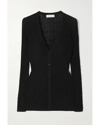 Gabriela Hearst Emma Cardigan aus einer Kaschmir-seidenmischung in Pointelle-strick Schwarz