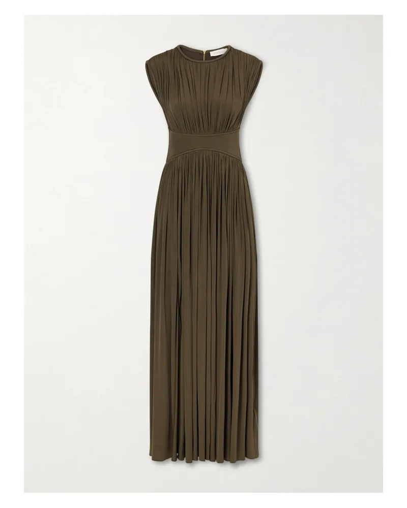 Zimmermann Luma Column Maxi Dress - Green Green