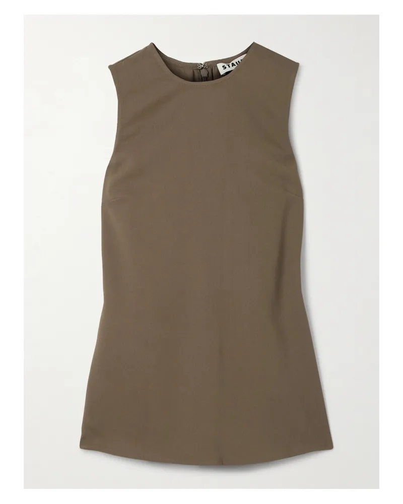 STAUD Bronte Tanktop Aus Crêpe - Braun Braun