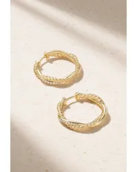 David Yurman Infinity Creolen aus 18 Karat  mit Diamanten Gold