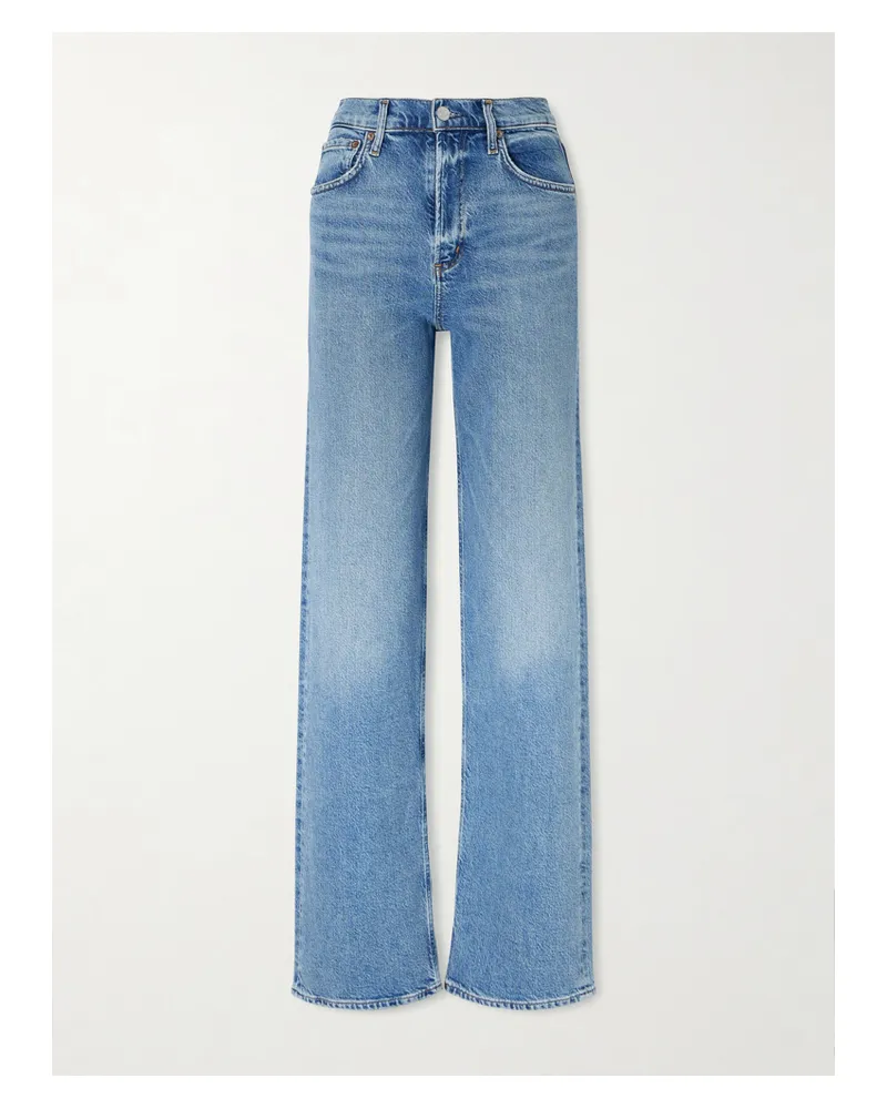 AGOLDE Ren Hoch Sitzende Jeans Mit Geradem Bein - Blau Blau