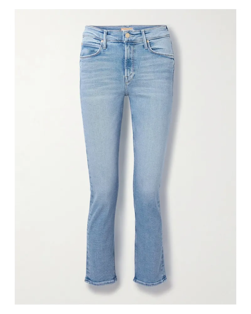 Mother The Dazzler Ankle Halbhoch Sitzende Jeans Blau