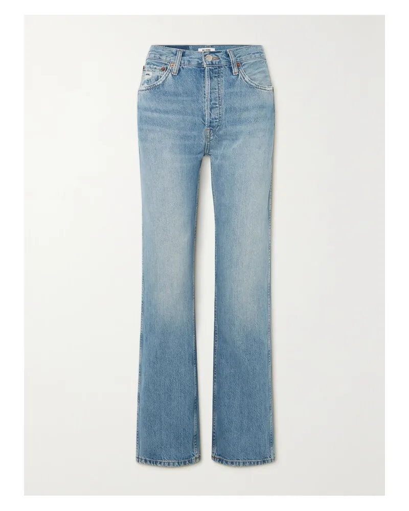 RE/DONE 90s Loose Hoch Sitzende Jeans Mit Geradem Bein - Blau Blau