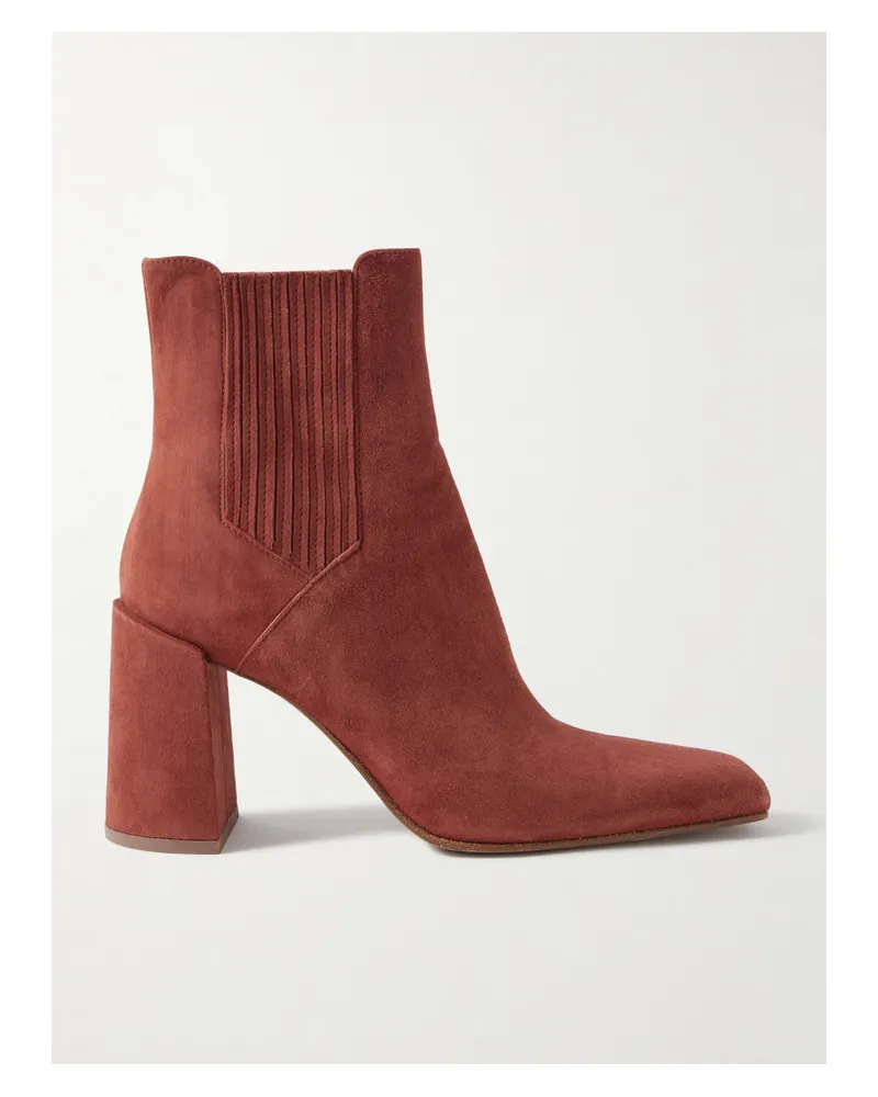 Gabriela Hearst Luke Ankle Boots Aus Veloursleder - Burgunder Burgunder