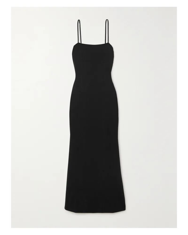Skin Body Maxikleid Aus Einer Baumwoll-modalmischung Mit Stretch-anteil - Schwarz Schwarz