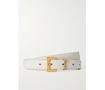Taillengürtel Aus Leder - Wollweiß