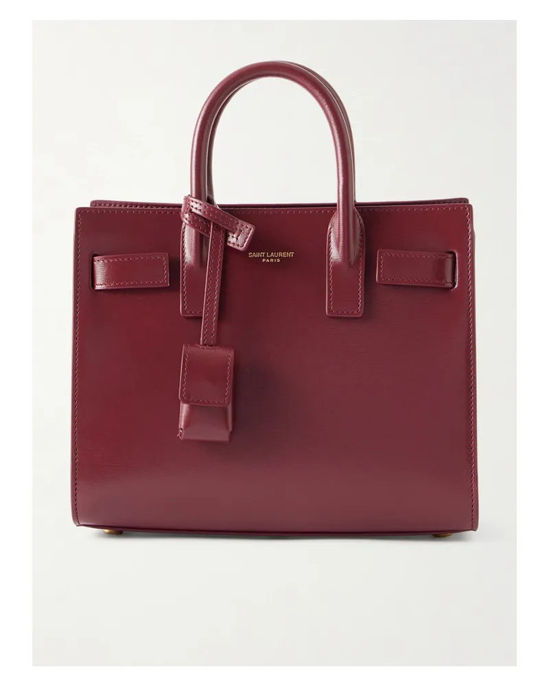 Saint Laurent Sac De Jour Nano Leather Tote - Red Red