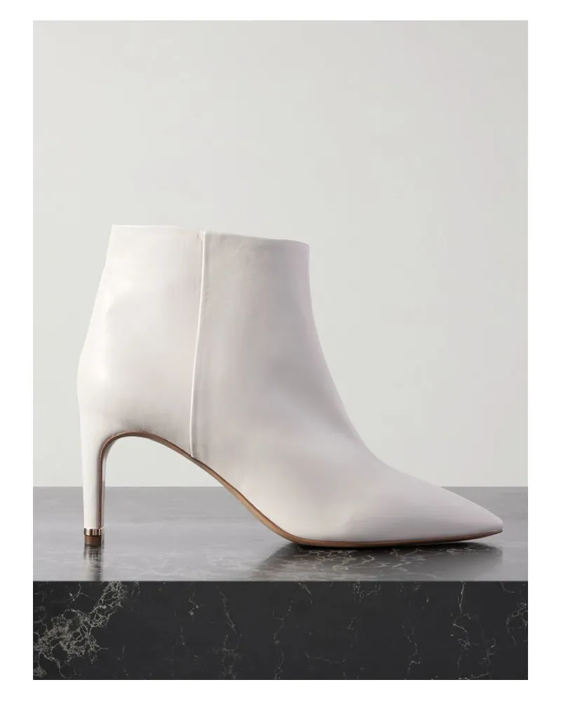 Gabriela Hearst Sanson Ankle Boots Aus Leder - Weiß Weiß