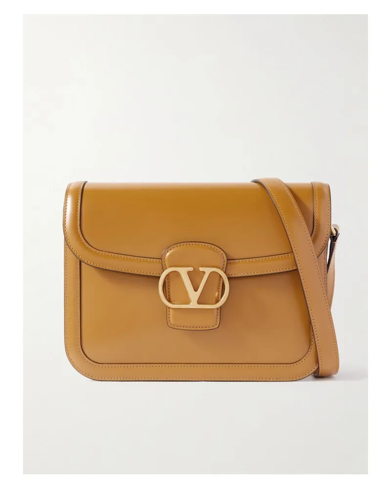 Valentino Garavani 9to5 Schultertasche Aus Leder - Braun Braun