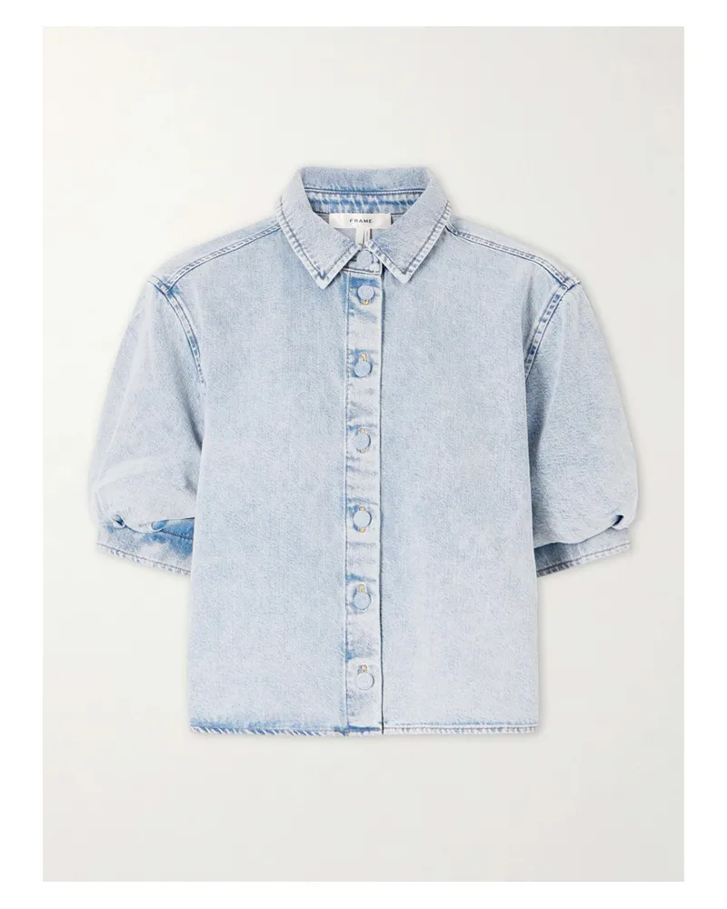Frame Denim Recycled Denim Shirt - Blue Blue