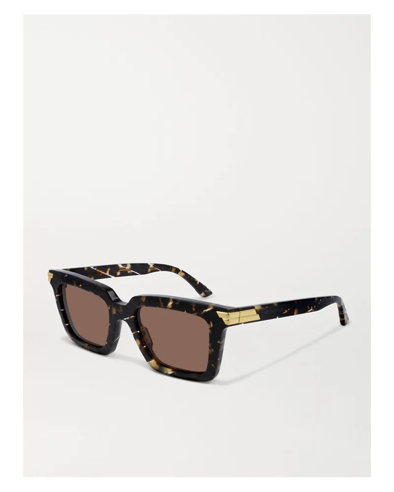 Bottega Veneta Oversized-sonnenbrille Mit Eckigem Rahmen Aus Azetat - Horn Horn