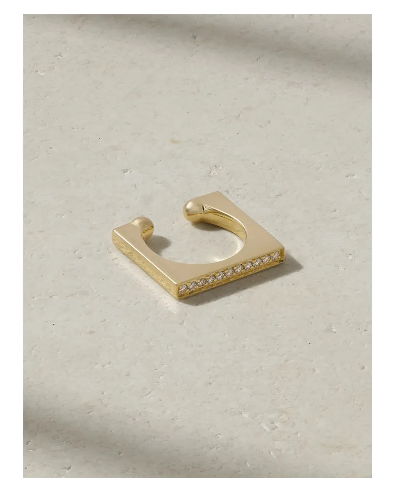 MIZUKI Ear Cuff aus 14 Karat  mit Diamanten Gold