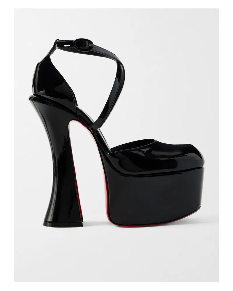 Christian Louboutin Nuit 160 Plateaupumps Aus Lackleder - Schwarz Schwarz