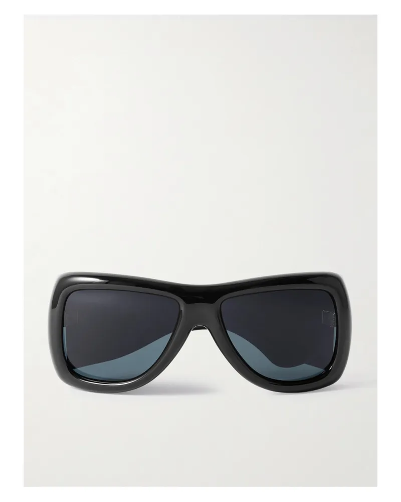 Saint Laurent Sl 902 Howl D-frame Acetate Sunglasses - Black Black