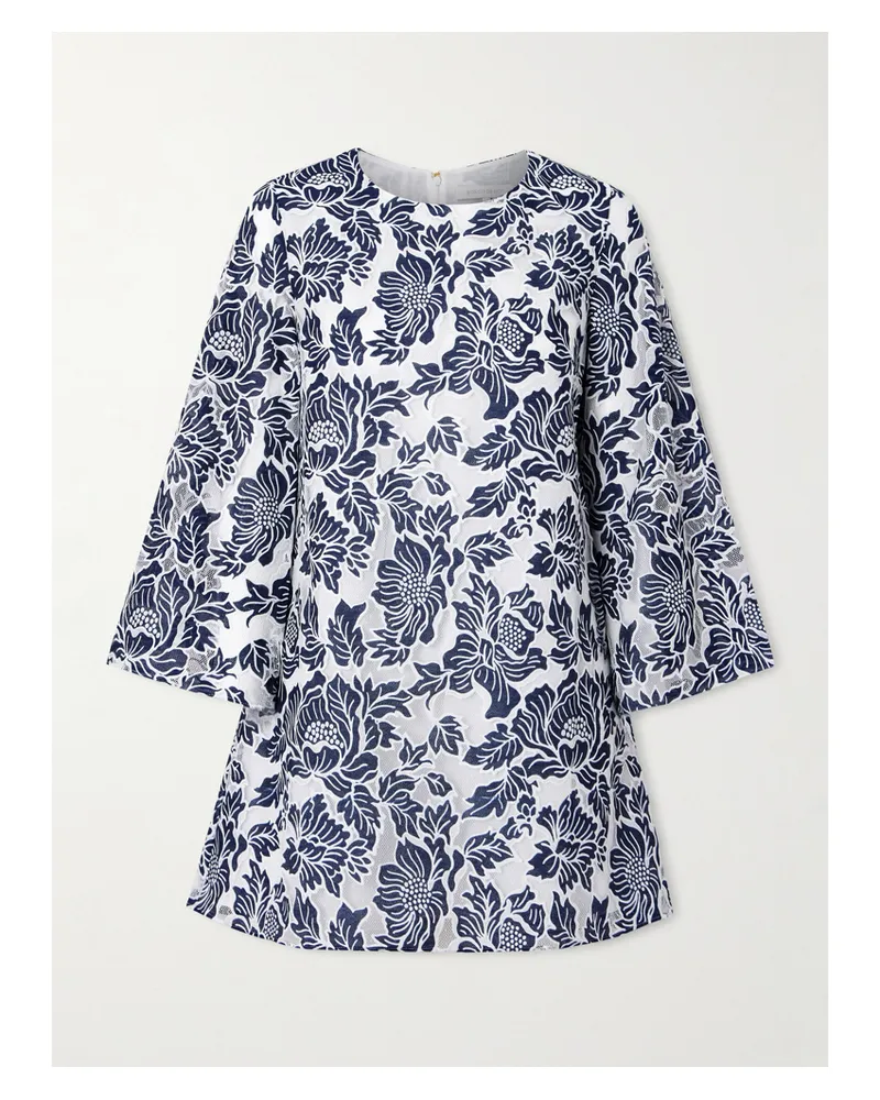 Borgo De Nor Stevie Minikleid Aus Schnurgebundener Spitze Aus Einer Baumwollmischung - Blau Blau