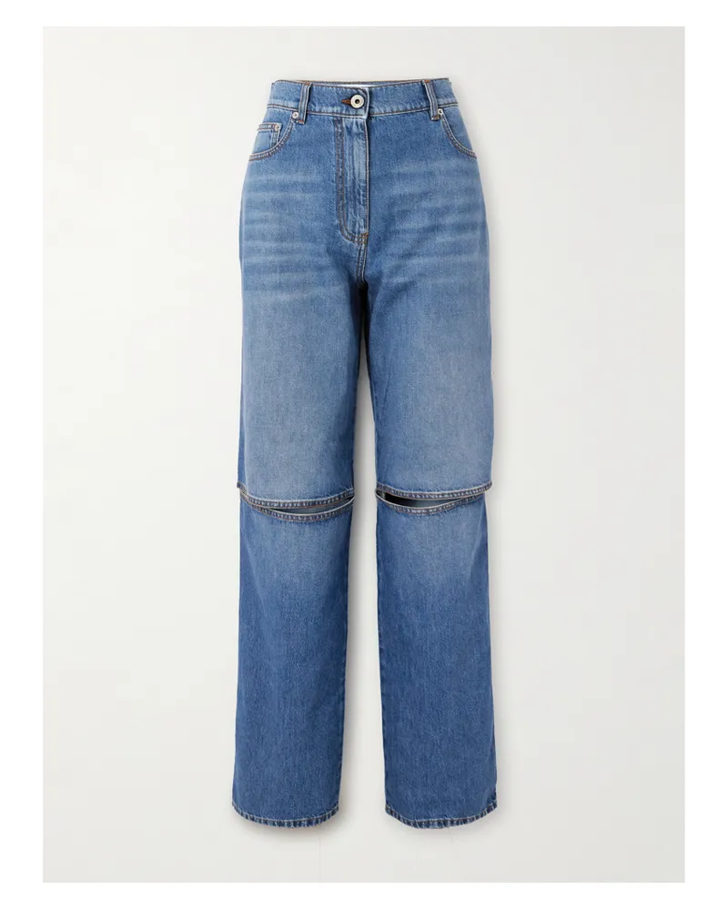 J.W.Anderson Boyfriend-jeans Mit Cut-outs - Blau Blau